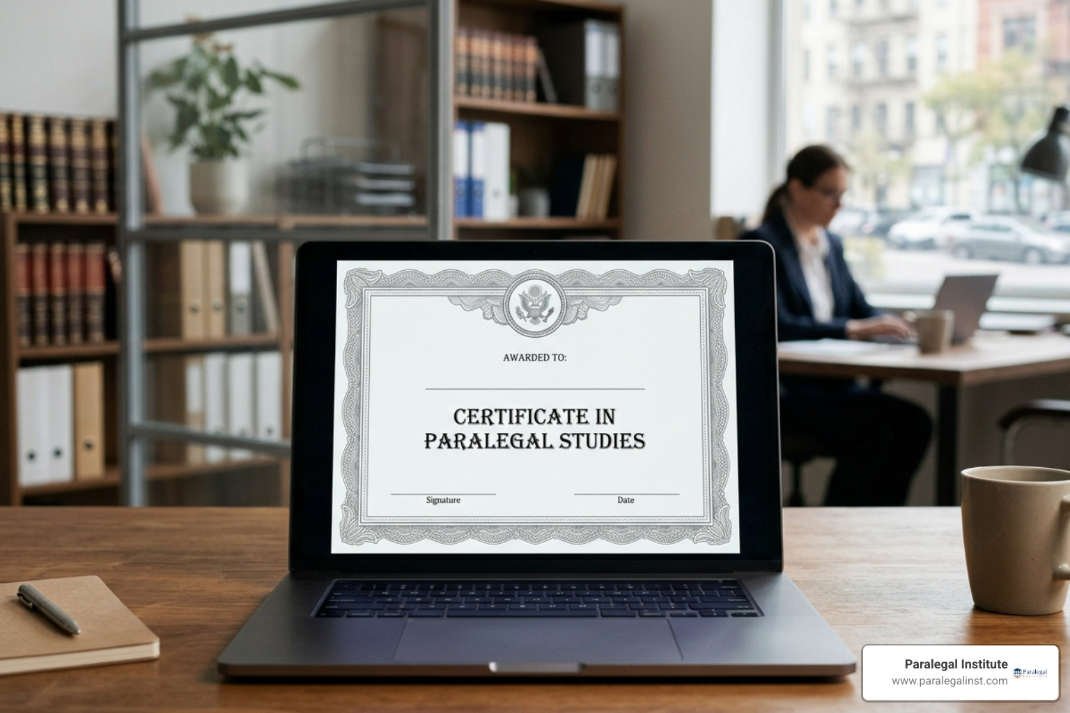 Digital paralegal certificate awarded upon completion Digital paralegal certificate awarded upon completion