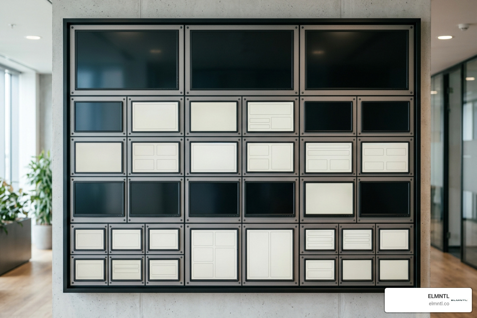 Grid layout structure for dashboard components