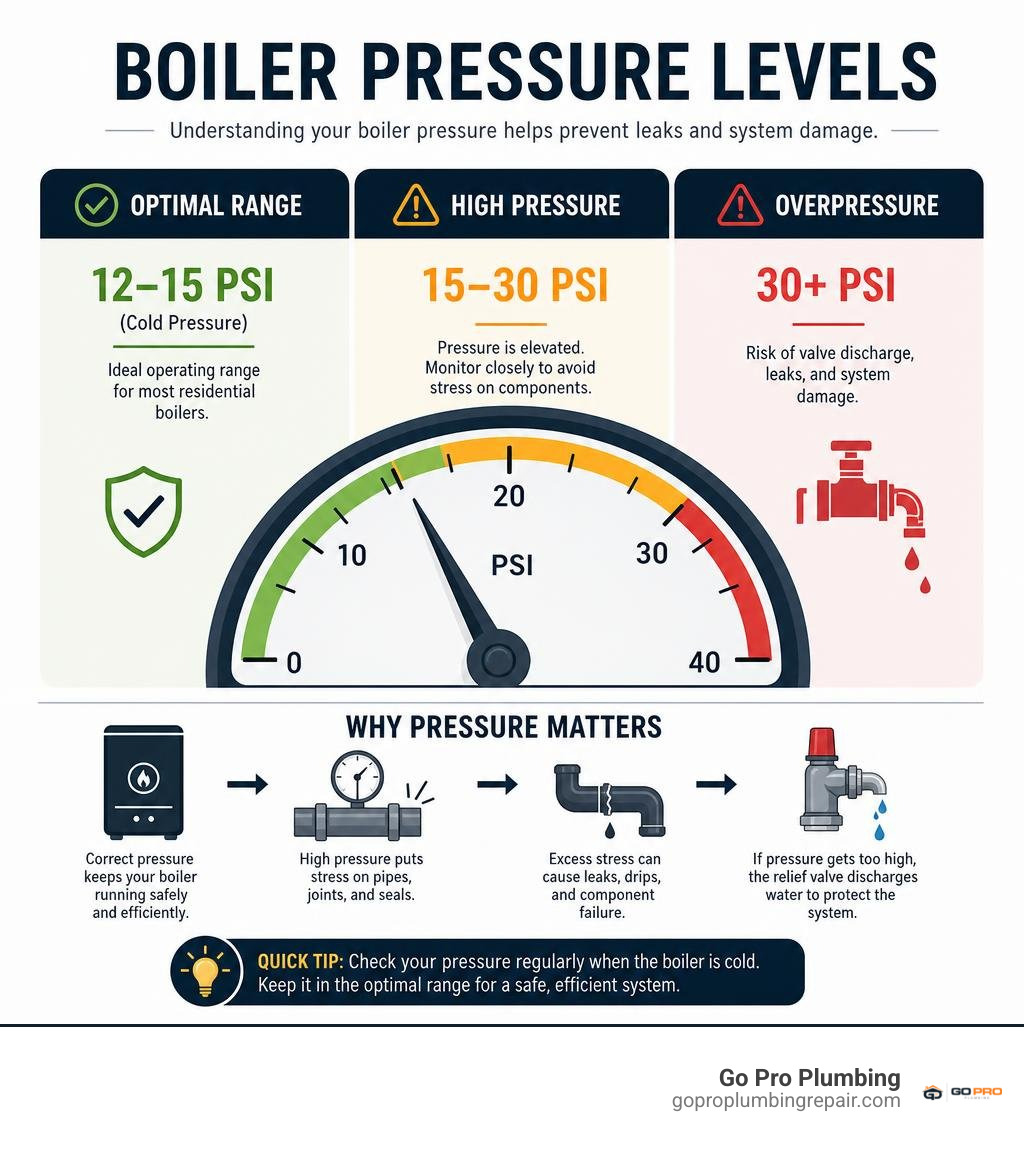 Boiler Pressure Levels infographic Boiler Pressure Levels infographic