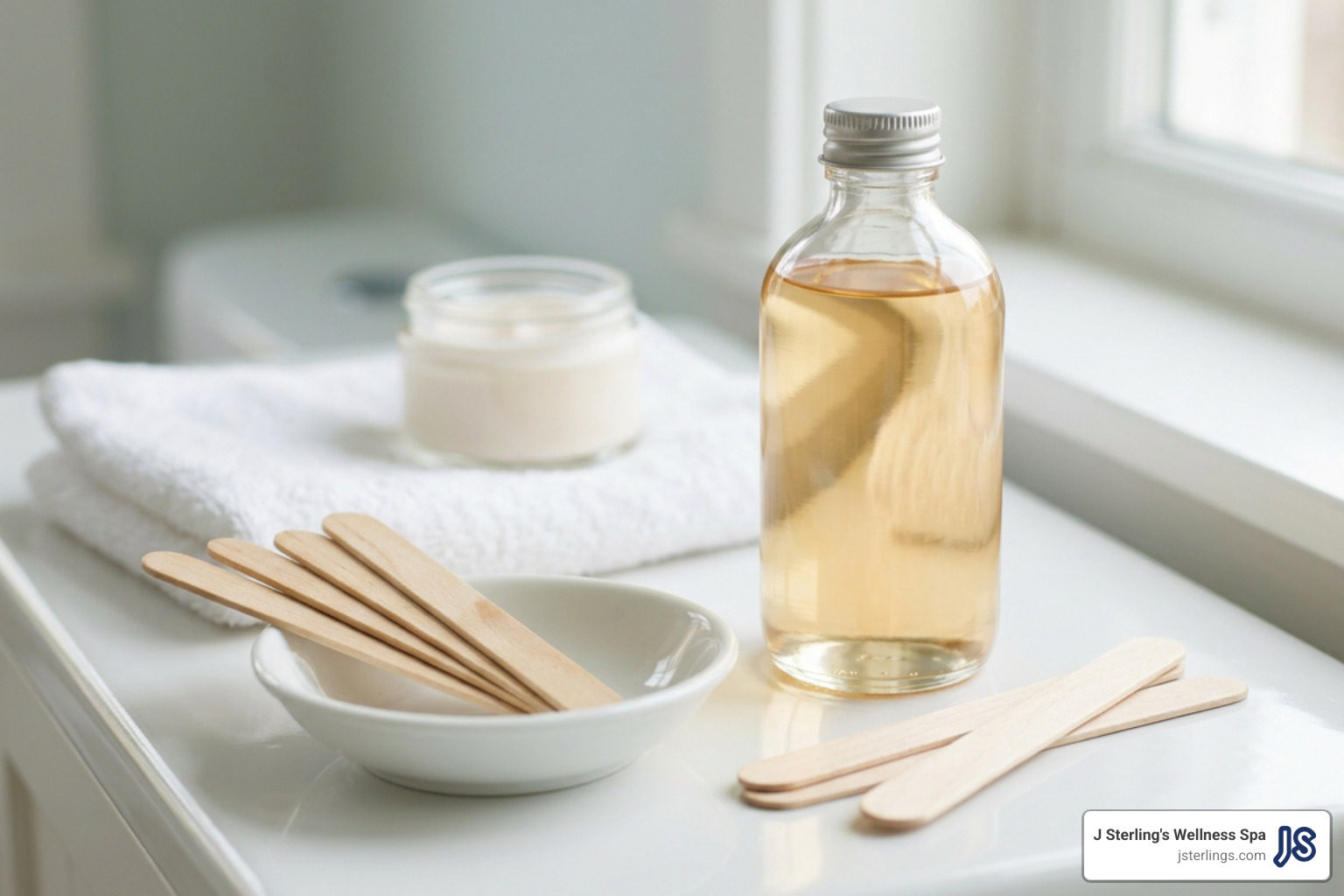 pre-wax skin prep oil and wooden applicators pre-wax skin prep oil and wooden applicators