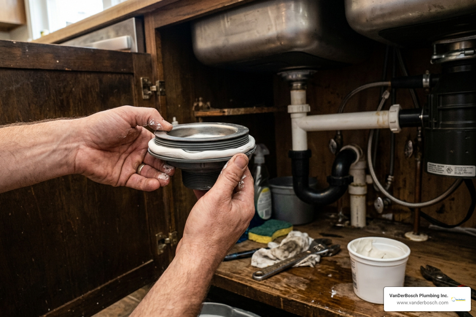 applying plumbers putty to stainless steel kitchen sink flange applying plumbers putty to stainless steel kitchen sink flange