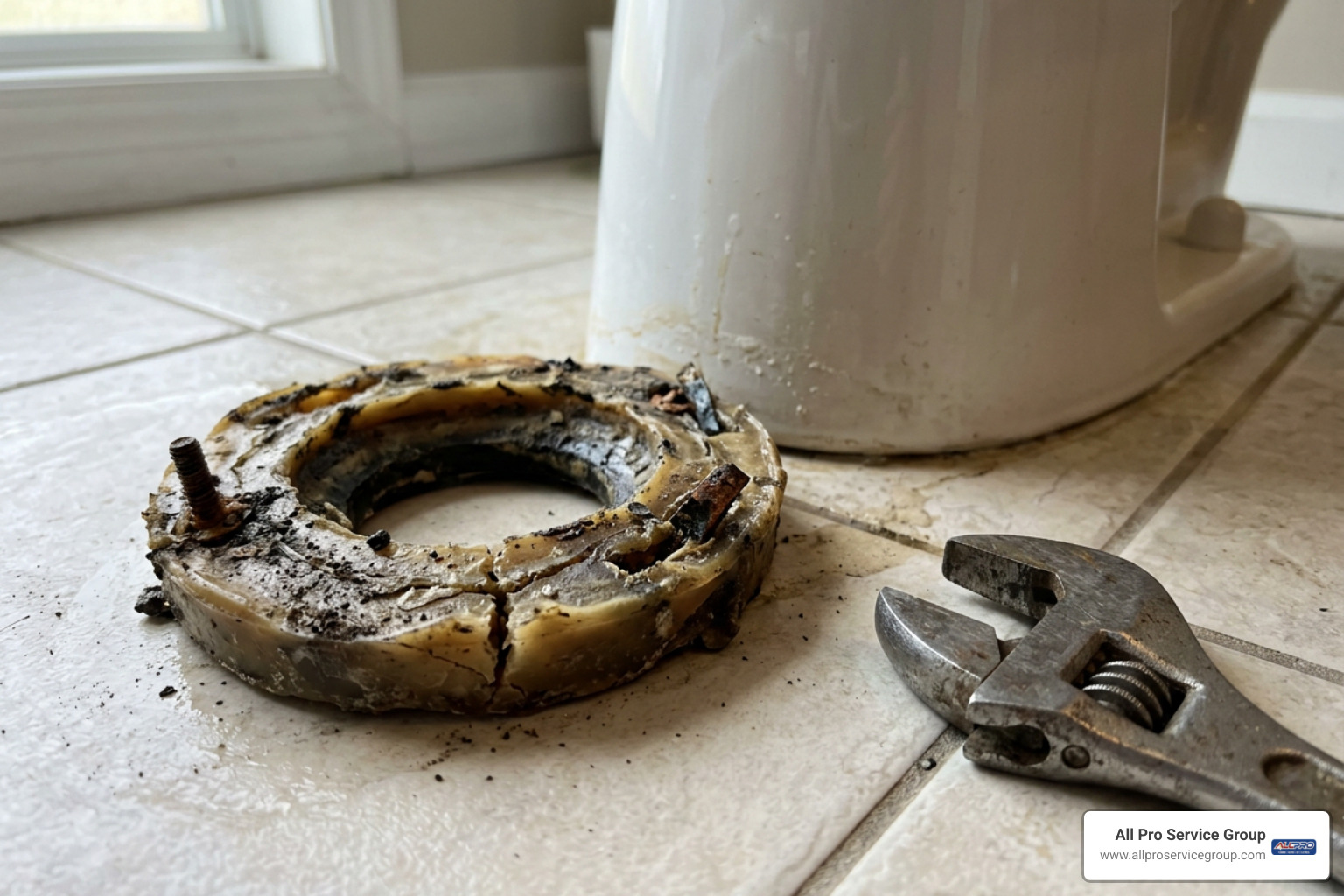 damaged wax ring