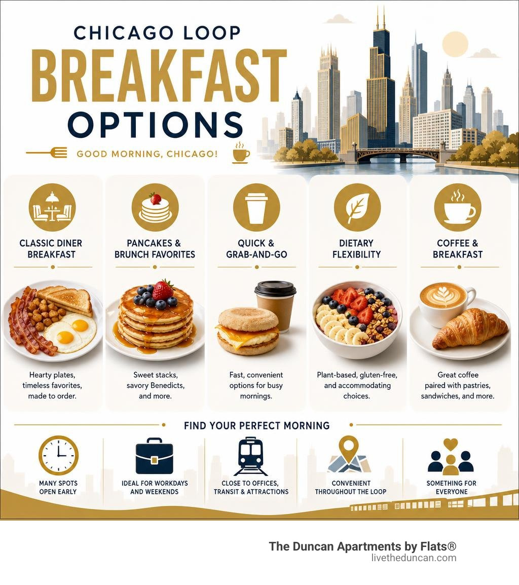 Chicago Loop breakfast options infographic infographic Chicago Loop breakfast options infographic infographic