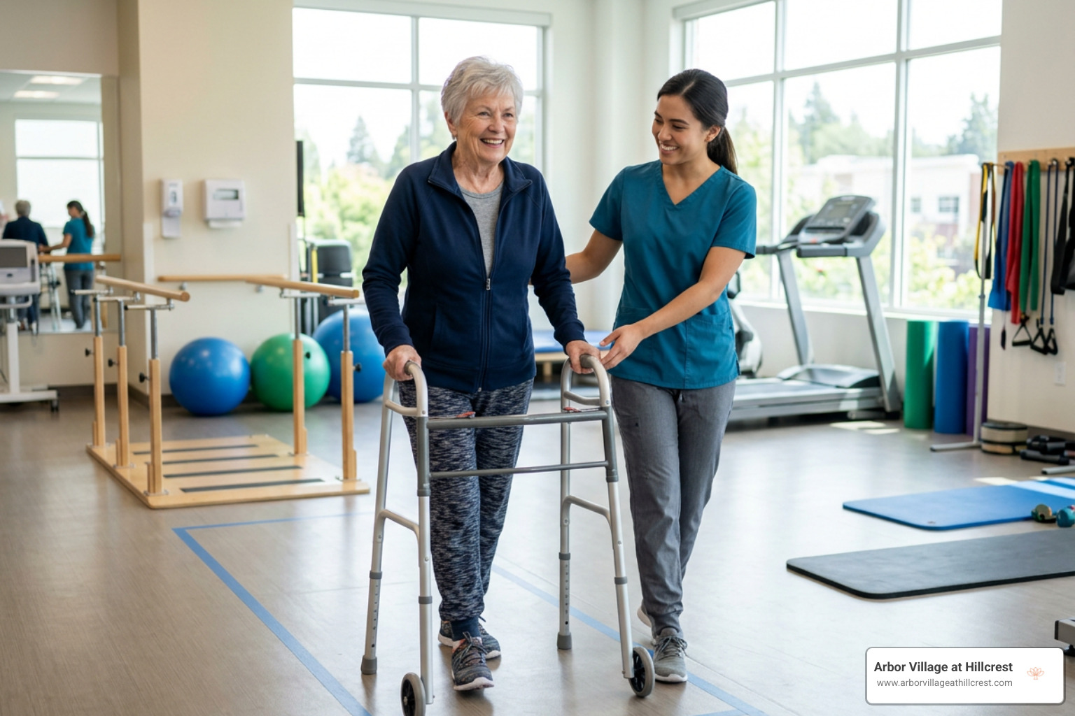 physical therapy session in a rehabilitation center