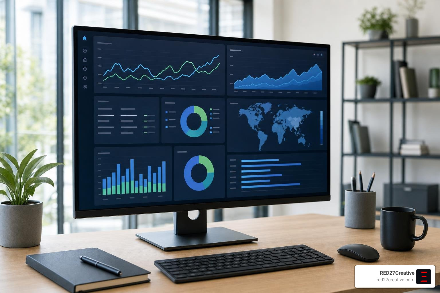 Analytics dashboard tracking search traffic and conversion rate optimization Analytics dashboard tracking search traffic and conversion rate optimization