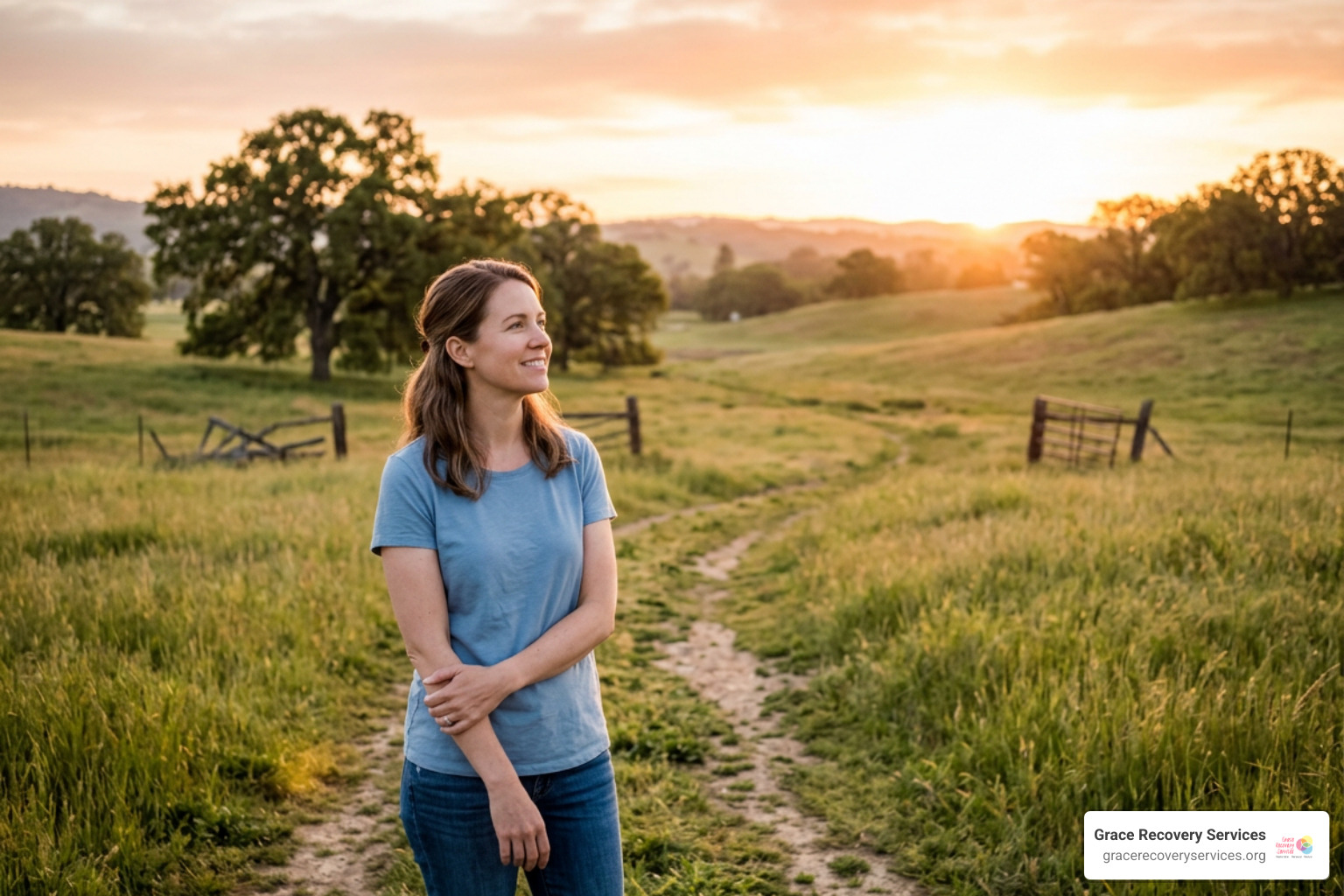 Hopeful client looking toward a bright future in recovery