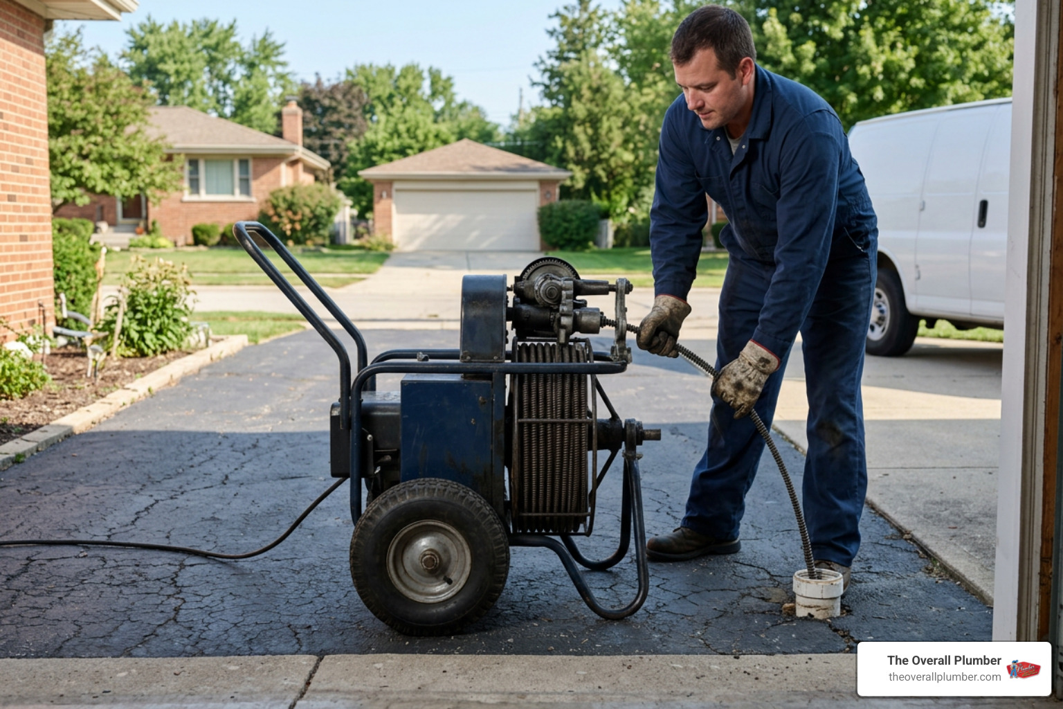Motorized sewer auger machine with auto feed and transport wheels Motorized sewer auger machine with auto feed and transport wheels