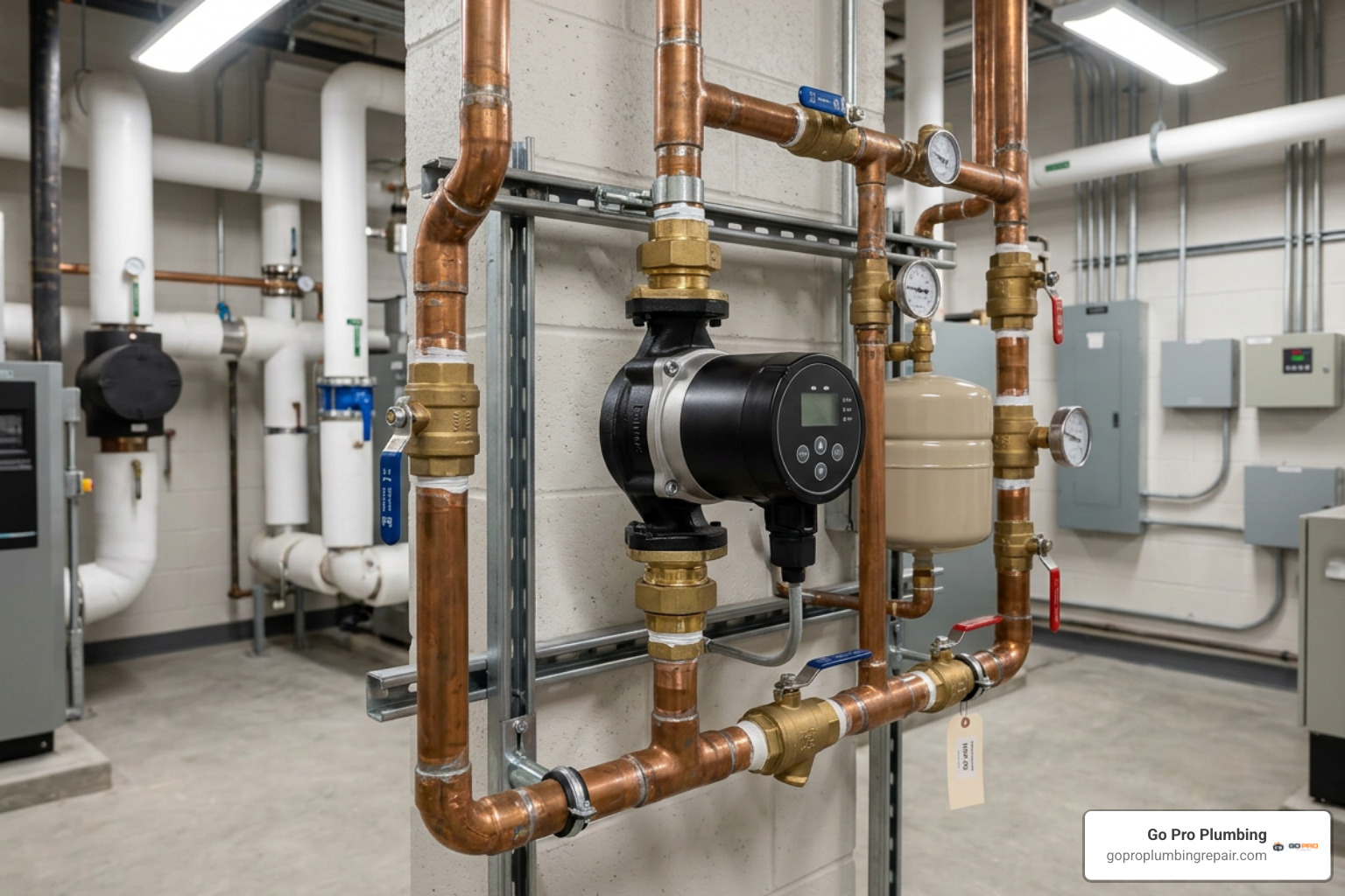 Smart ECM variable speed hot water recirculation pump