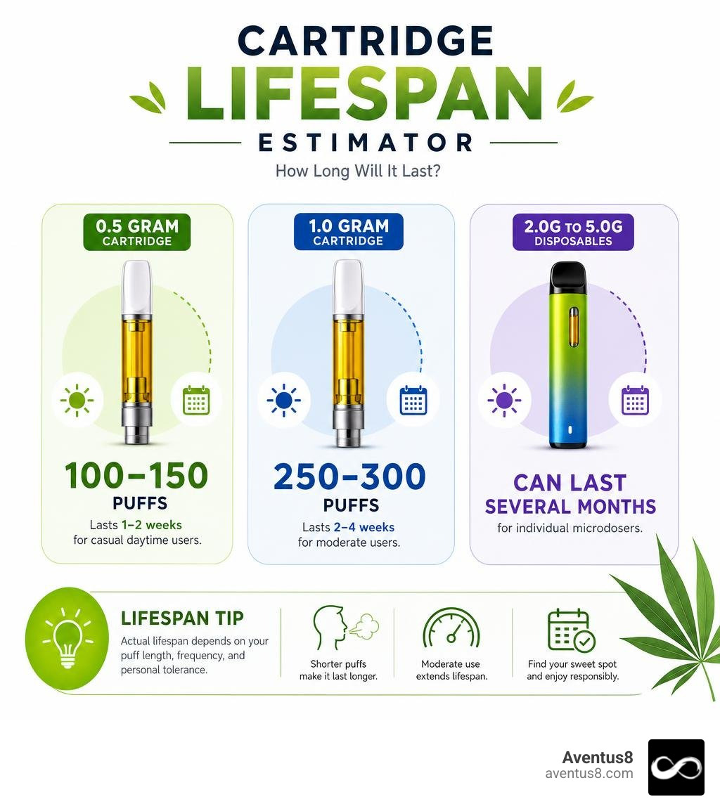 Cartridge Lifespan Estimator infographic Cartridge Lifespan Estimator infographic