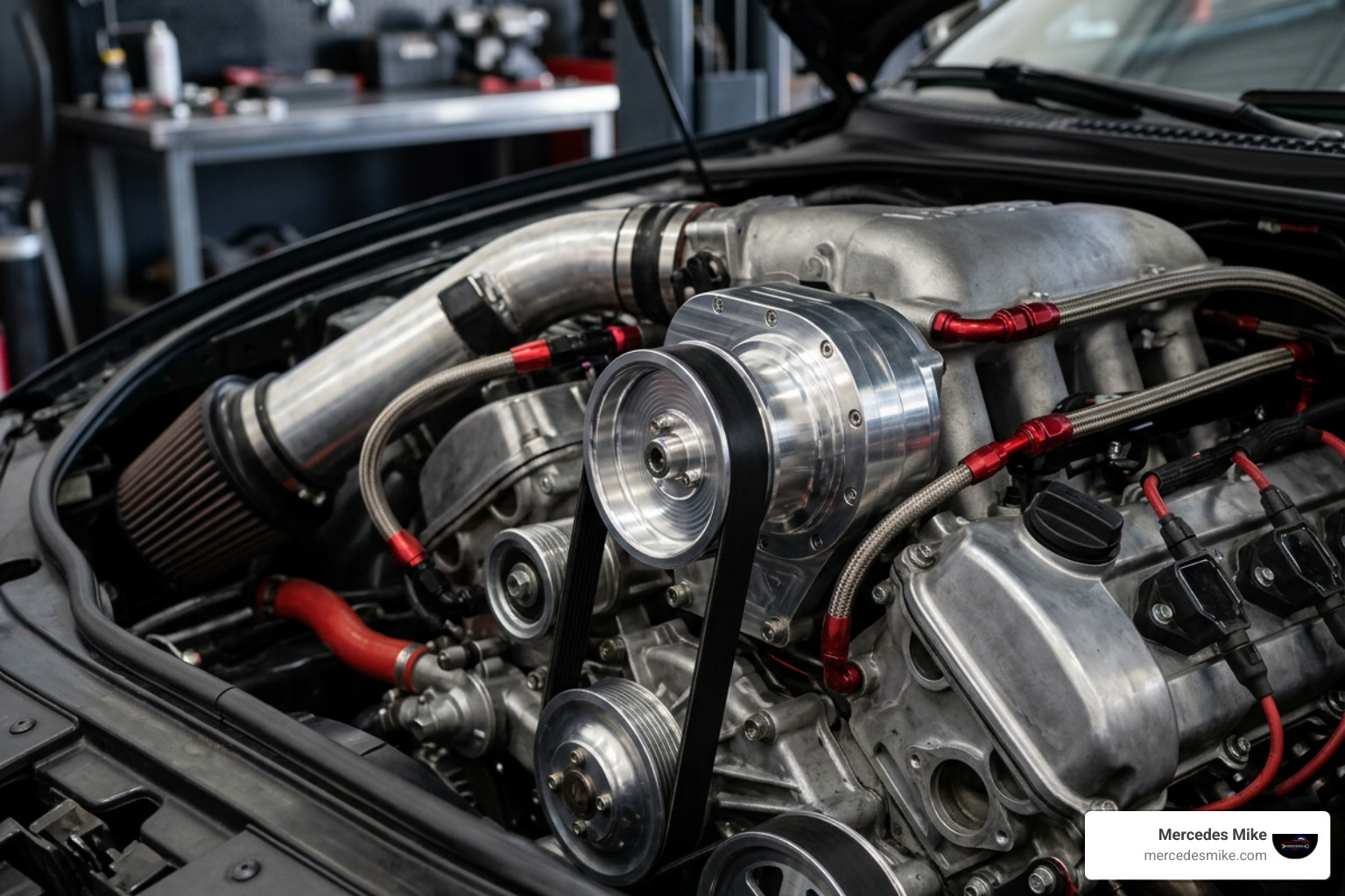 Supercharger pulley and engine tuning upgrades Supercharger pulley and engine tuning upgrades