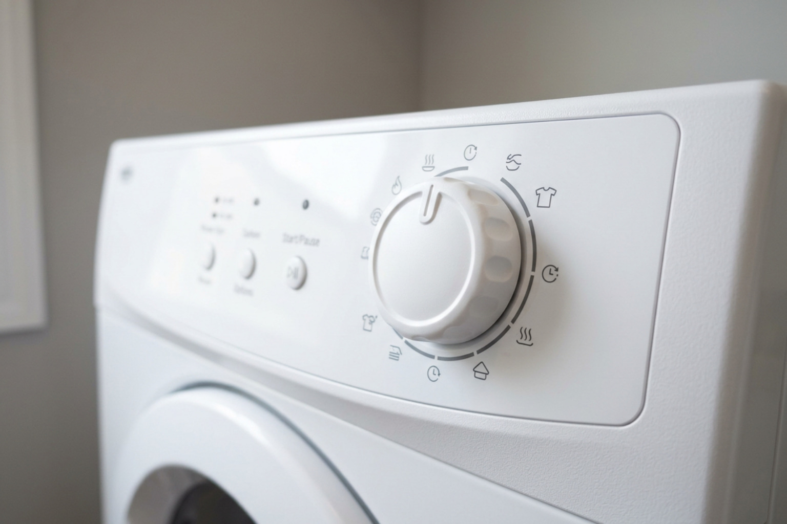 Repaired dryer control panel with a functional OEM knob installed Repaired dryer control panel with a functional OEM knob installed