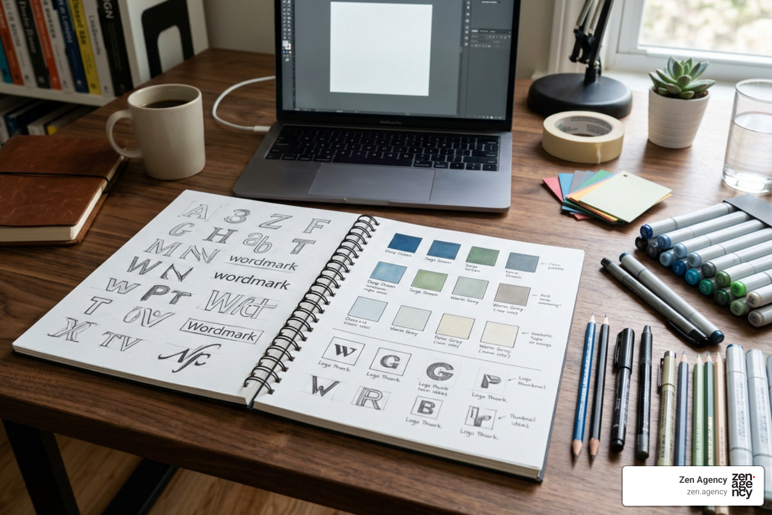 Logo typography and color palette exploration Logo typography and color palette exploration