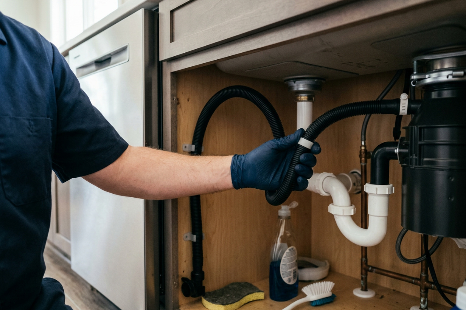 checking dishwasher drain hose high loop checking dishwasher drain hose high loop