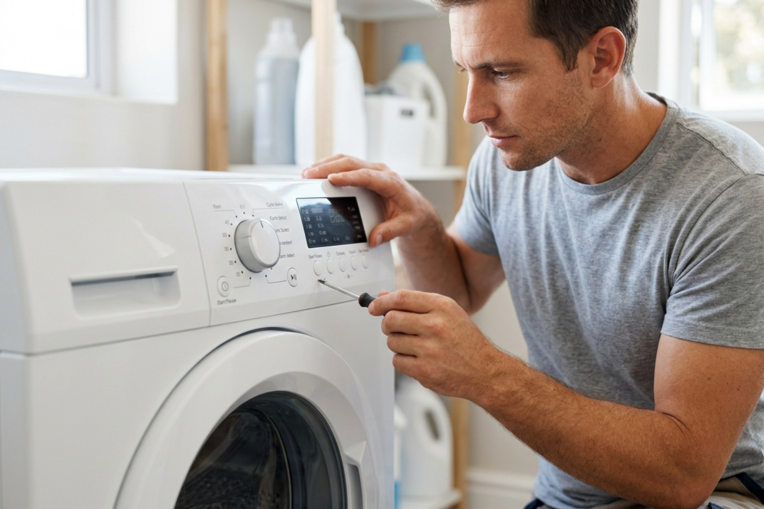 Samsung washer control panel inspection