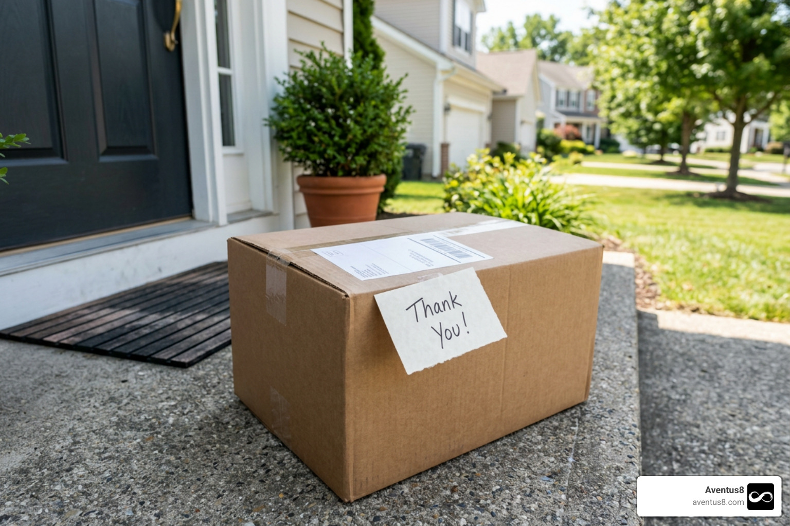 online shopping delivery box
