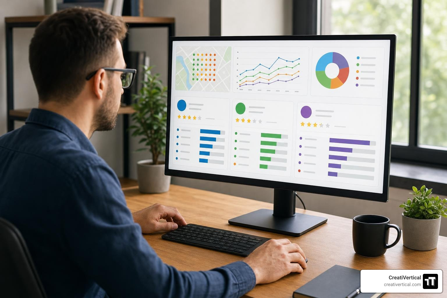 Local SEO competitor comparison workspace showing profile metrics