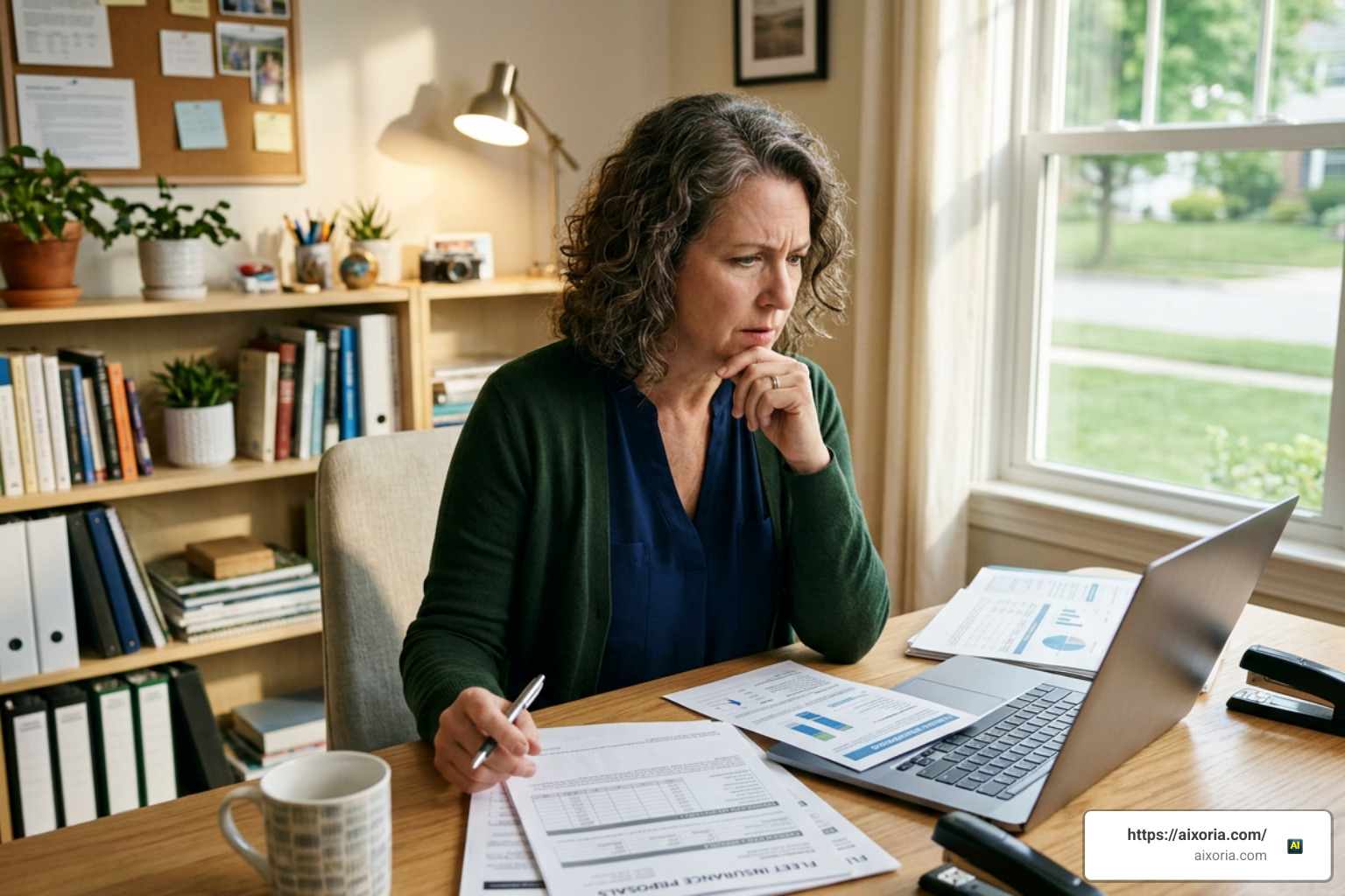 small business owner reviewing commercial fleet insurance quotes