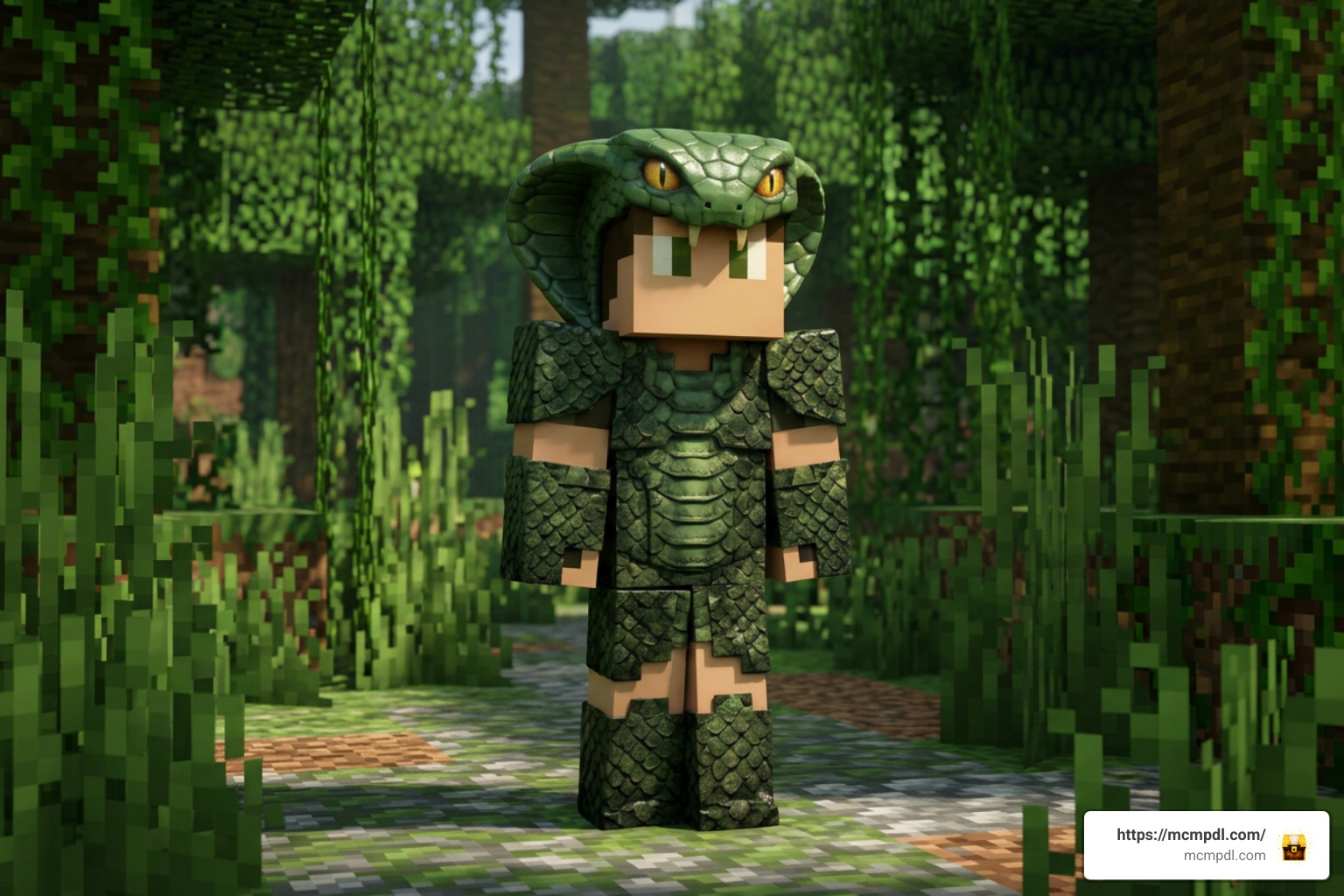 pop-culture snake skins in Minecraft Bedrock