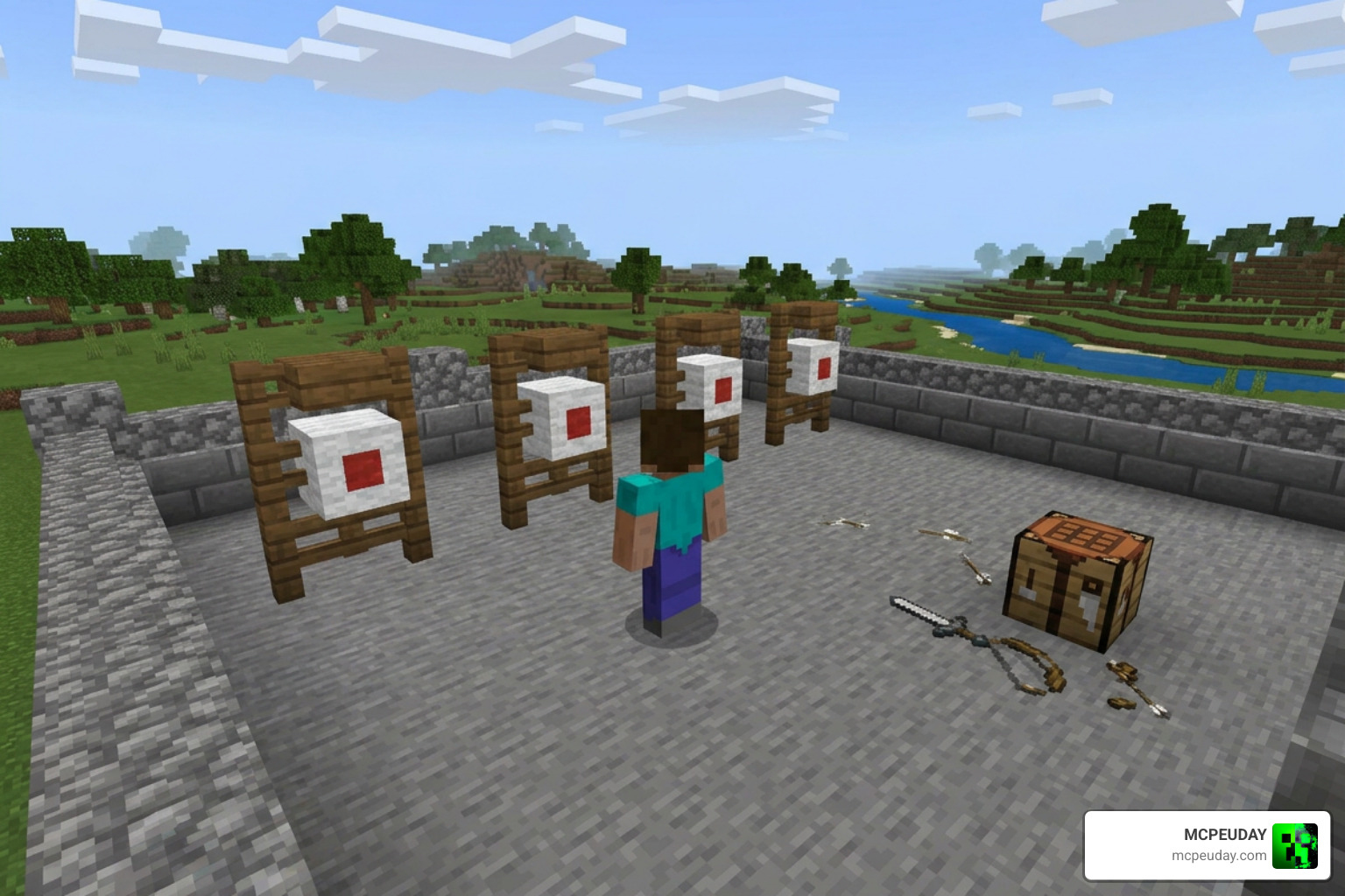Craftable tools and target dummy entities Craftable tools and target dummy entities