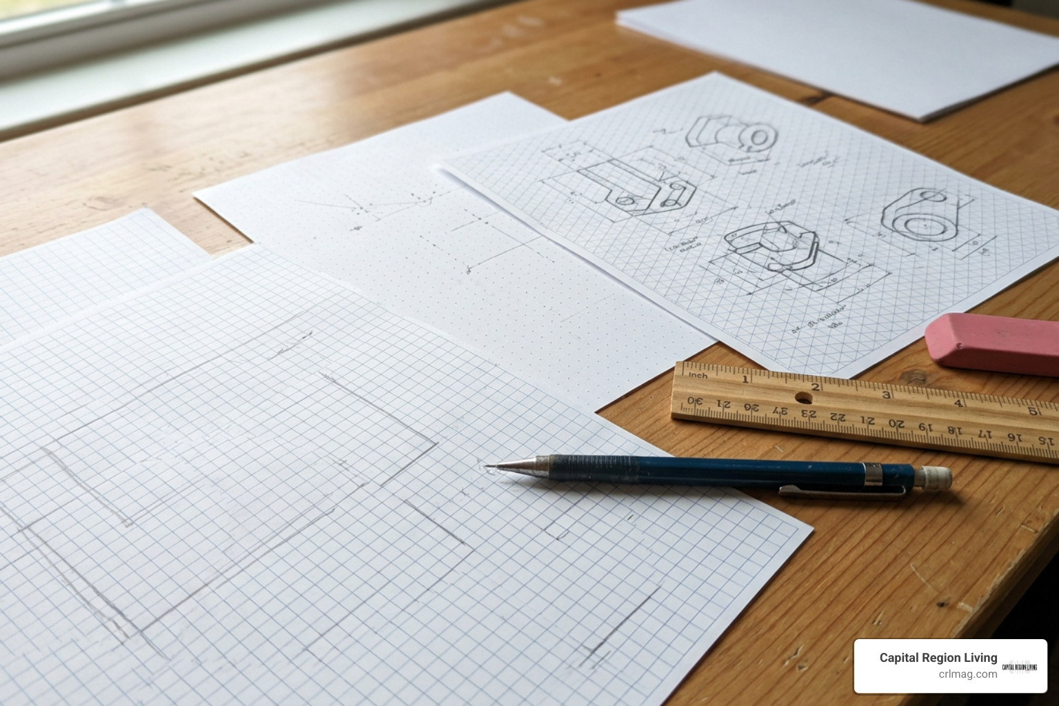 technical graph paper layout styles