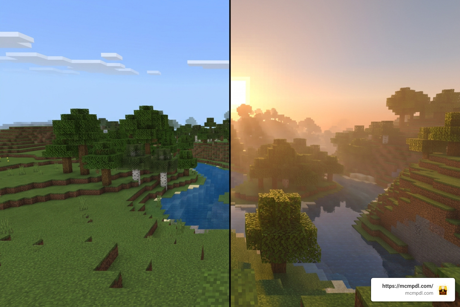 Side by side comparison of lighting packs