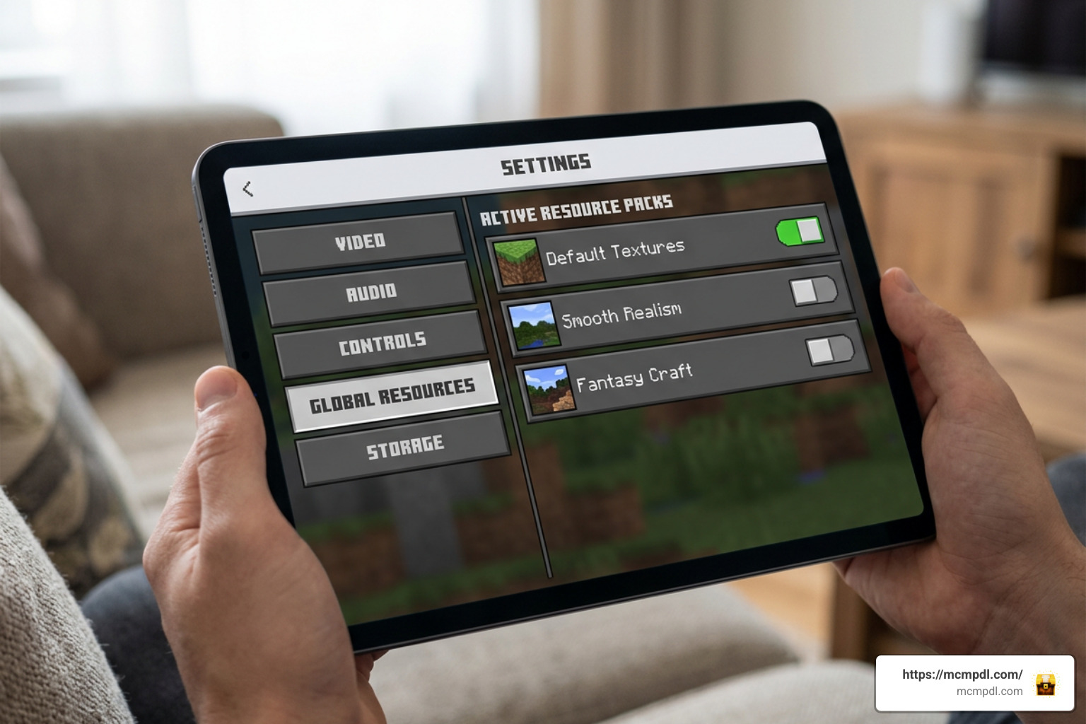Minecraft Bedrock resource pack activation menu Minecraft Bedrock resource pack activation menu