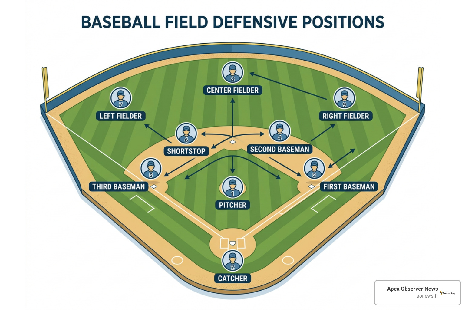 baseball field defensive positions