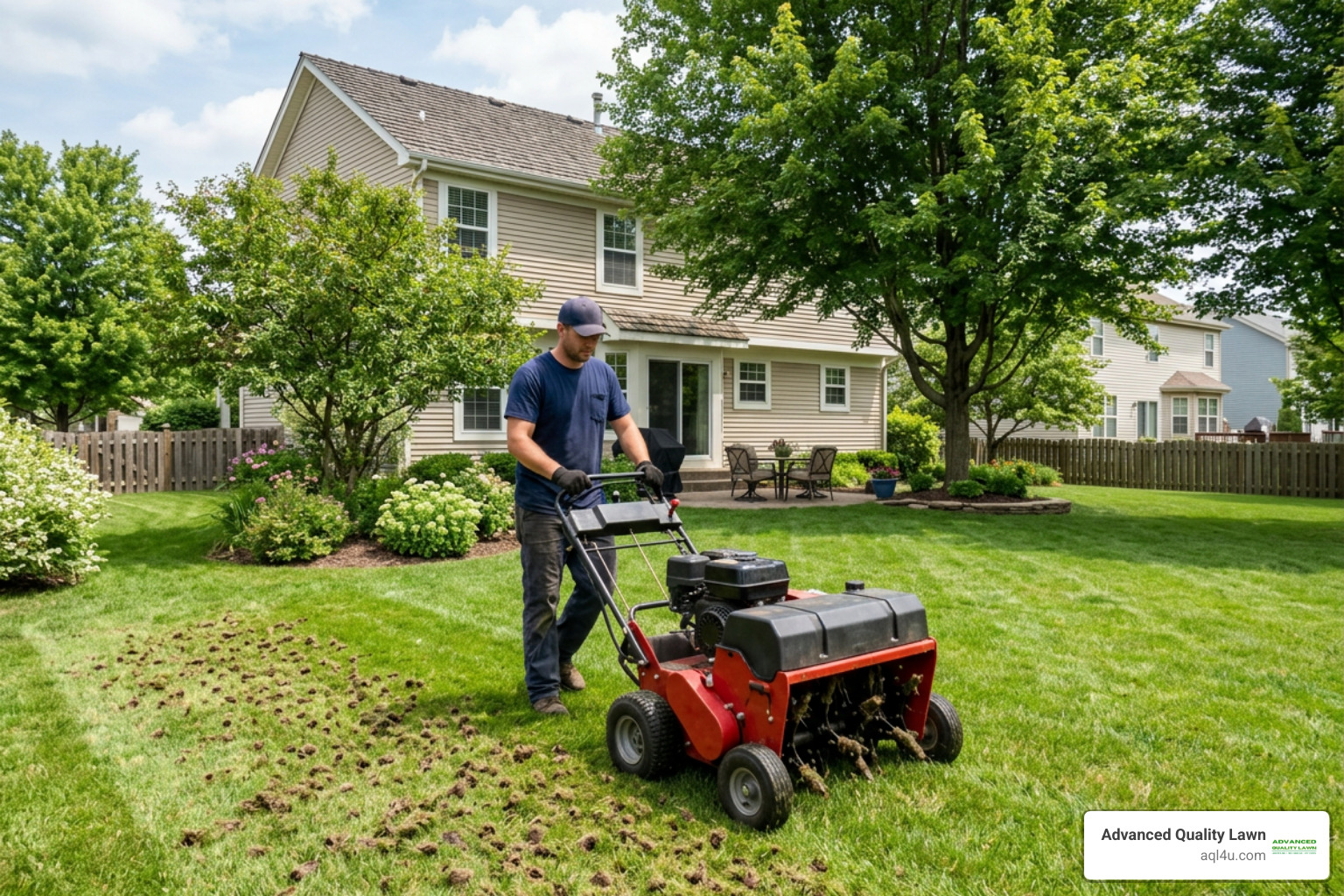 aerate a lawn