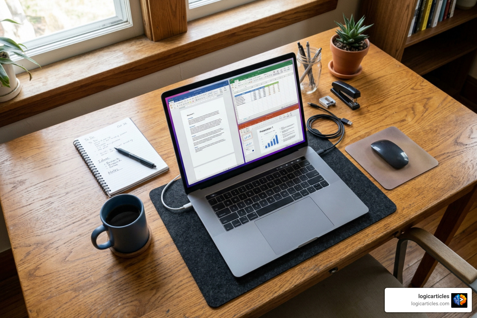 desktop applications organized into task categories
