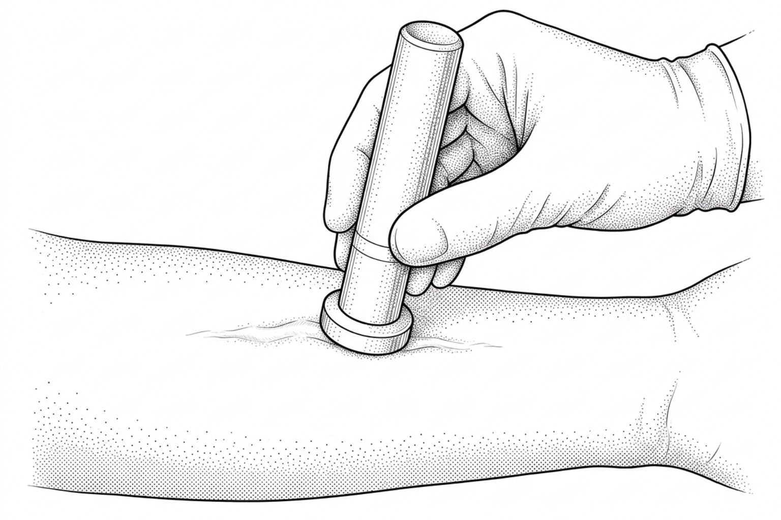 skin elastometry probe on hypertrophic scar