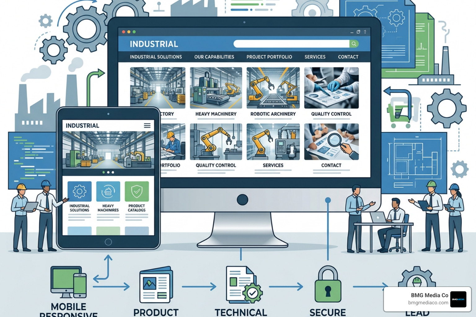 Interactive 3D CAD viewer render on an industrial product page