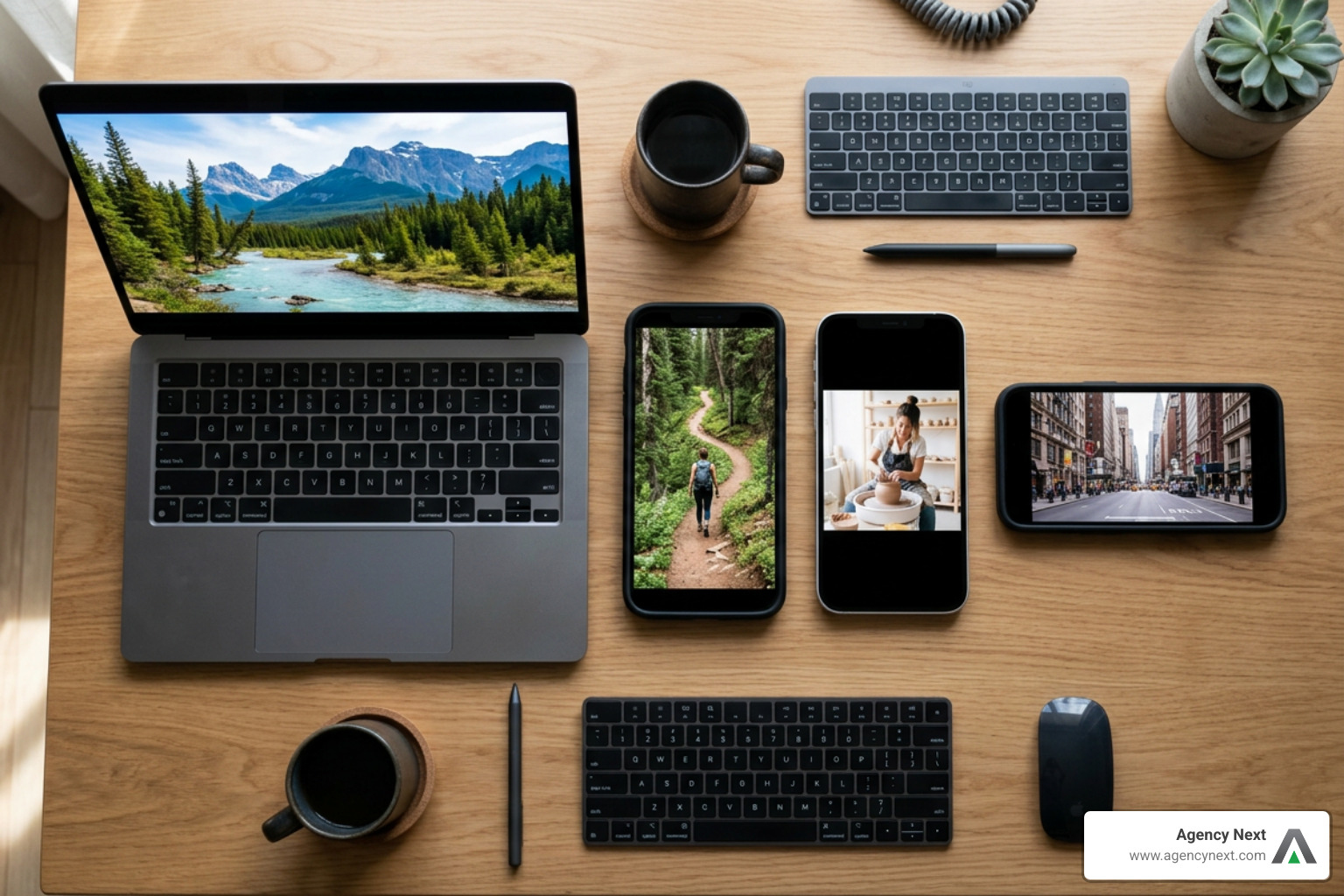 Multi-platform video publishing workflow: square, vertical, horizontal