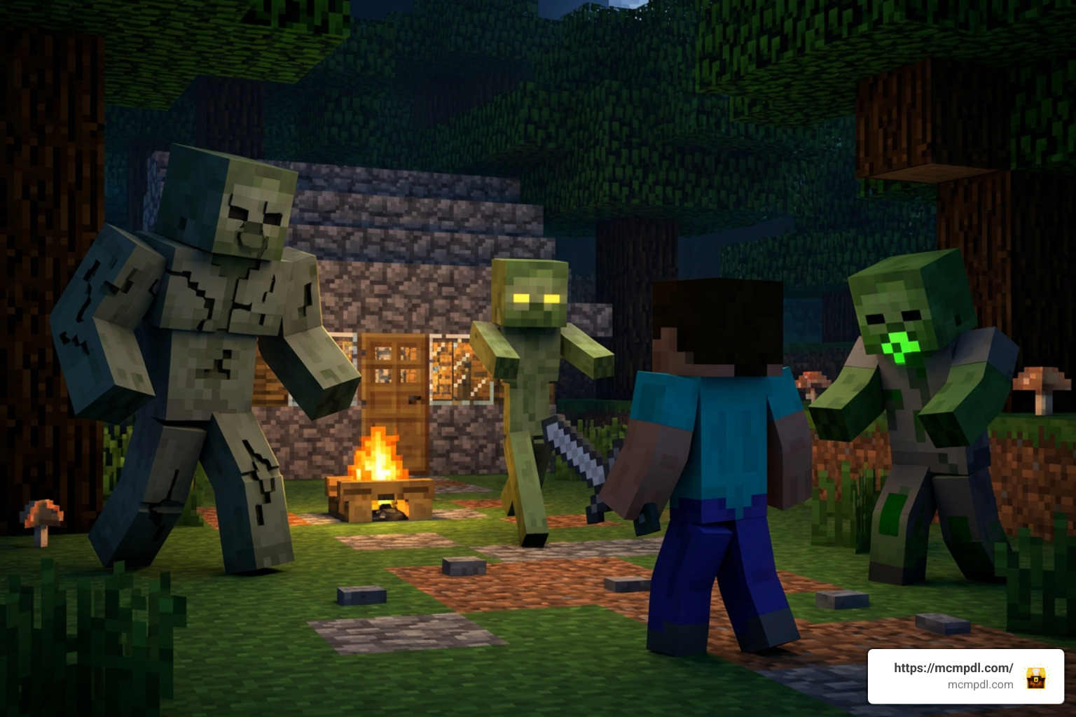 custom zombie variants in Minecraft PE
