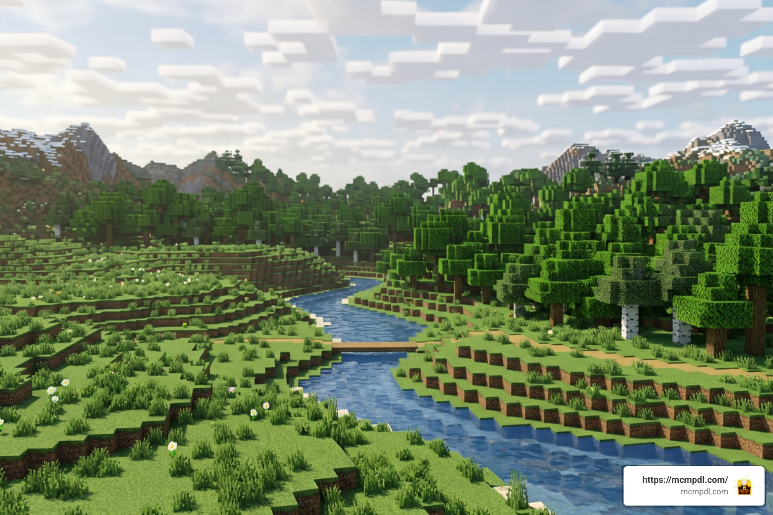 Realistic Foliage and Terrain in Minecraft PE Bedrock Realistic Foliage and Terrain in Minecraft PE Bedrock