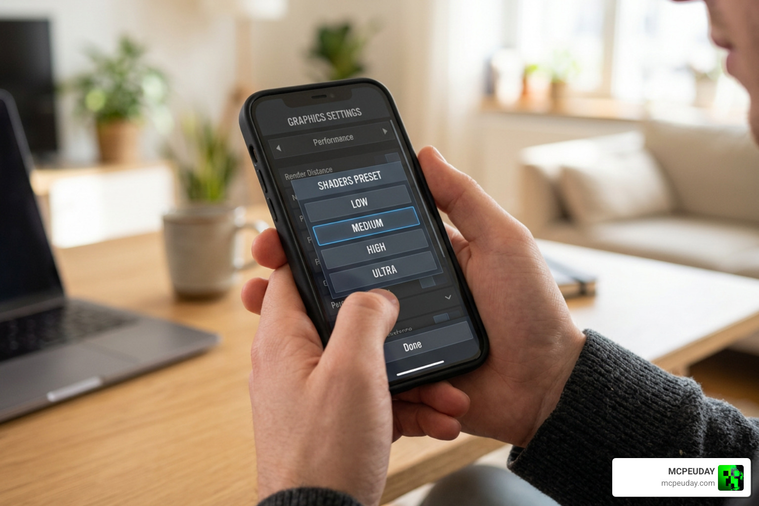 shader performance settings on mobile device shader performance settings on mobile device