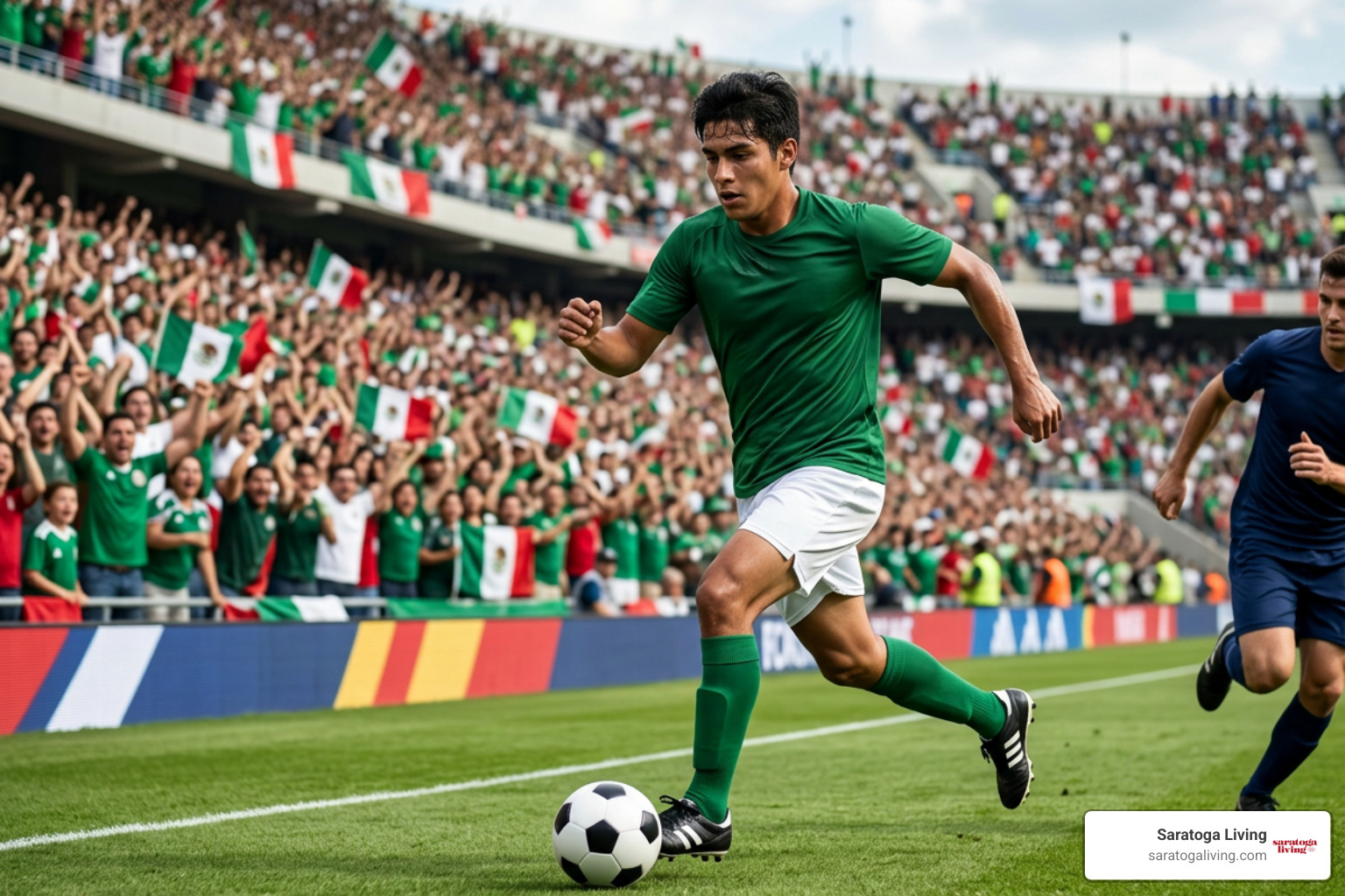 Gilberto Mora competing for Mexico during the 2026 World Cup
