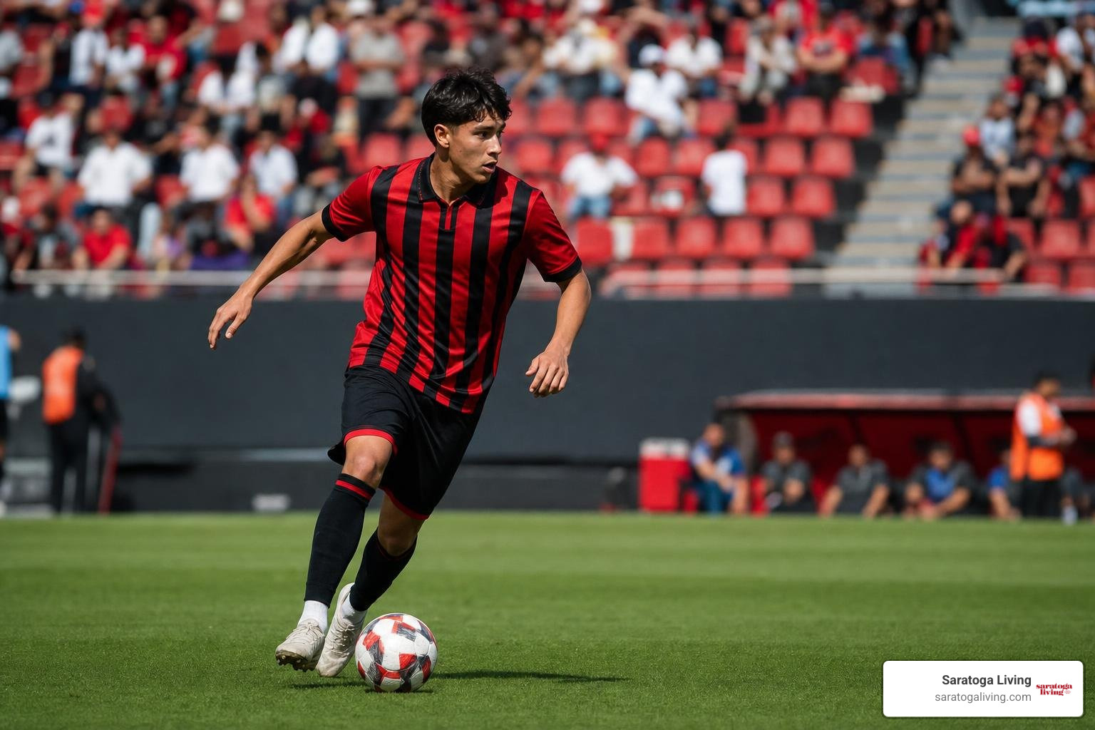 Gilberto Mora in action during a Liga MX match for Xolos de Tijuana