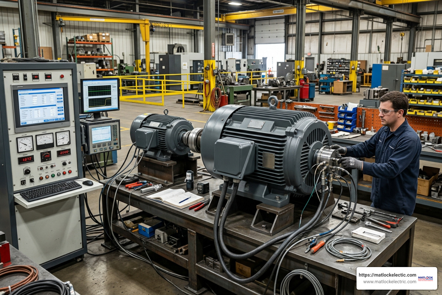 industrial motor load testing bench
