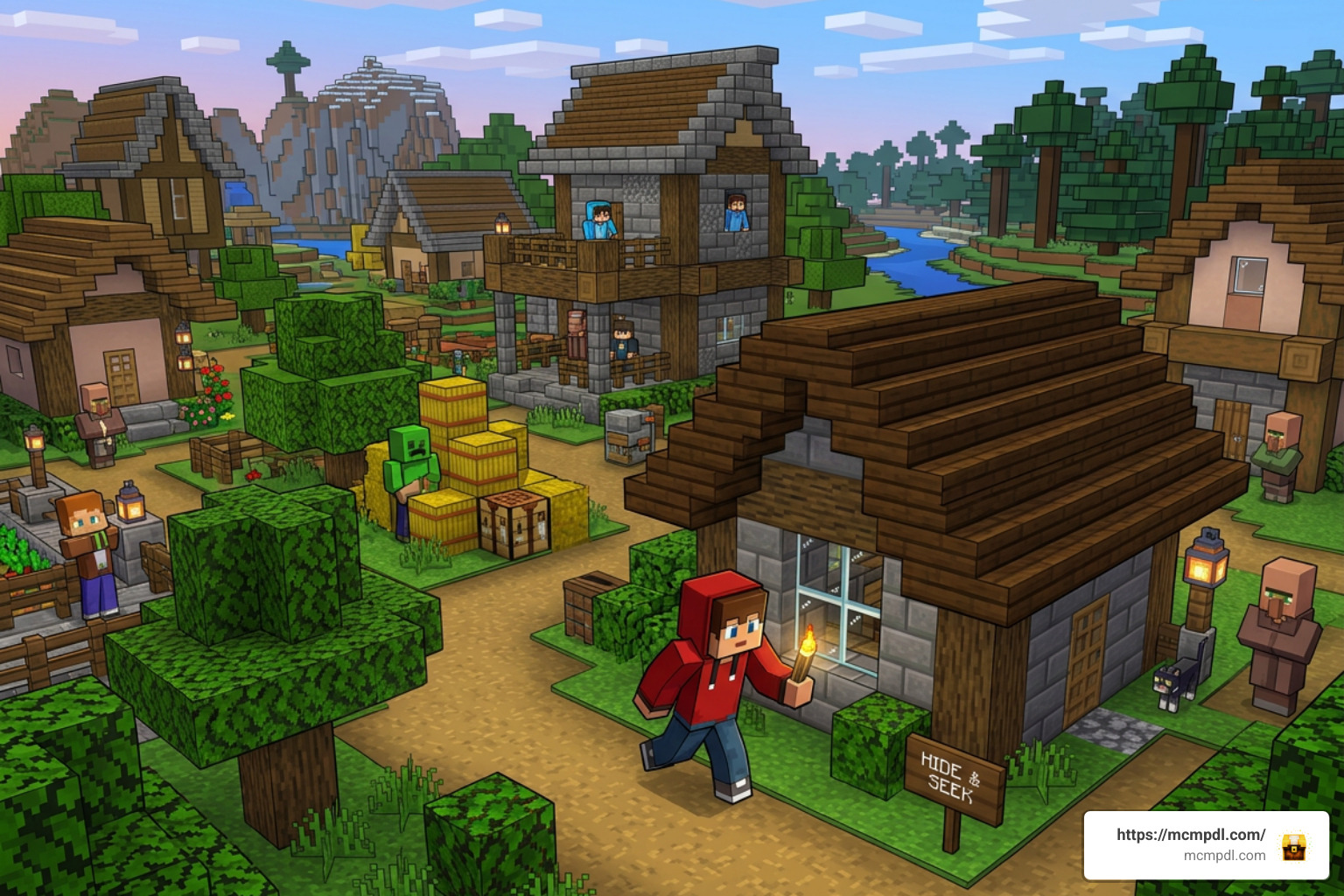 Minecraft Bedrock settings and commands menu