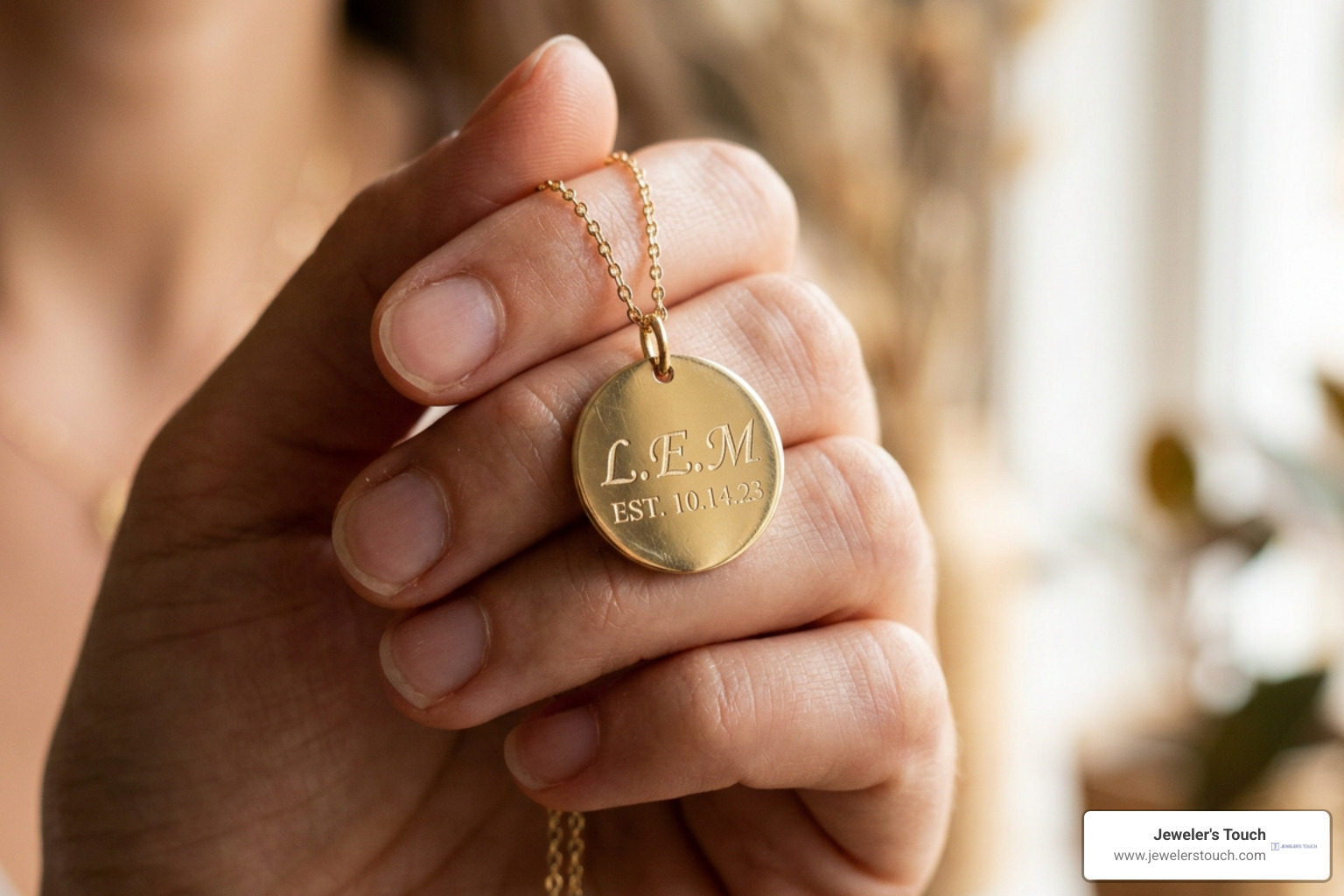 engraved pendant necklace showing personalized initials and date engraved pendant necklace showing personalized initials and date
