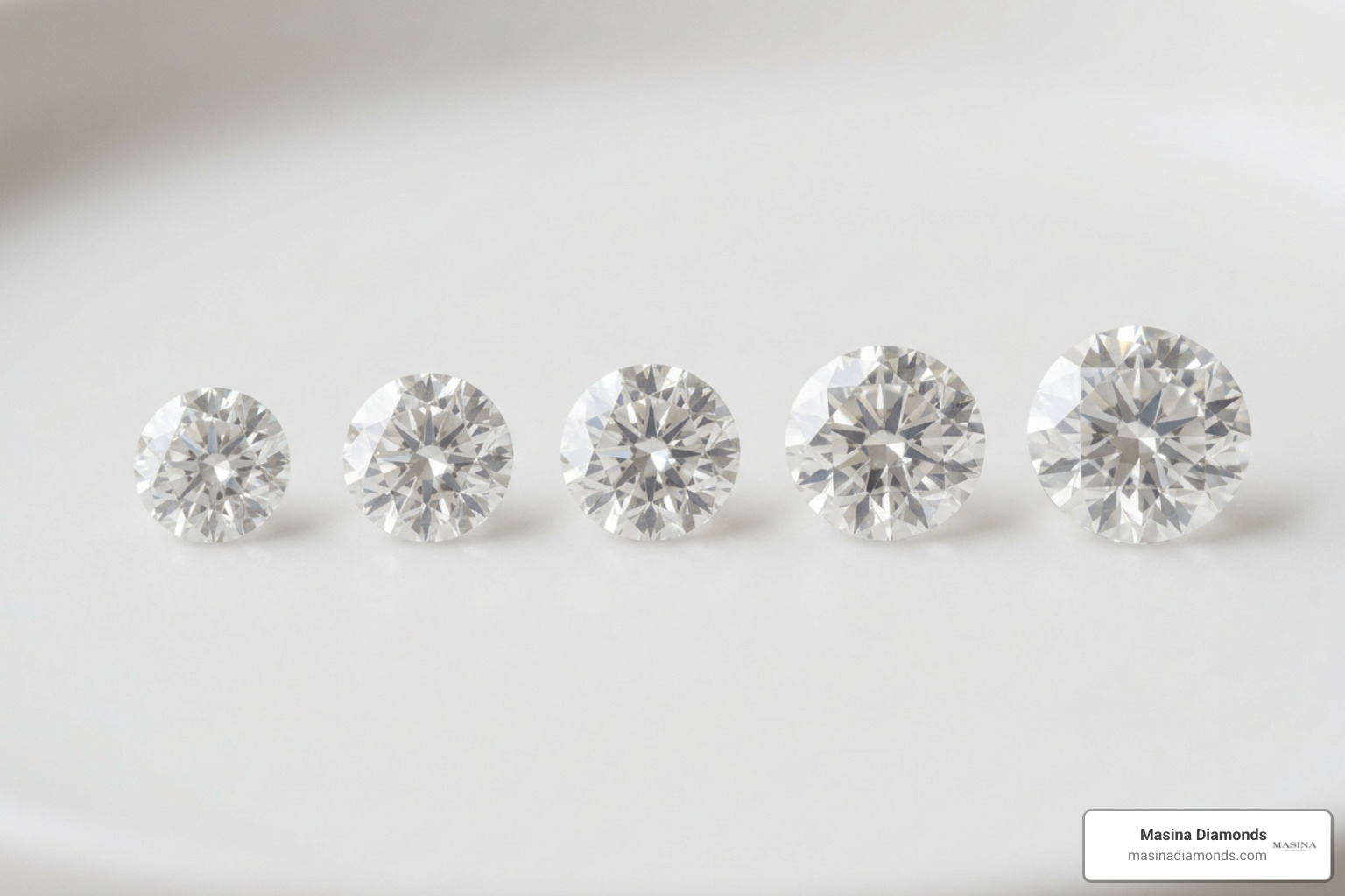 various diamond sizes from 0.50 carat to 2.0 carats various diamond sizes from 0.50 carat to 2.0 carats
