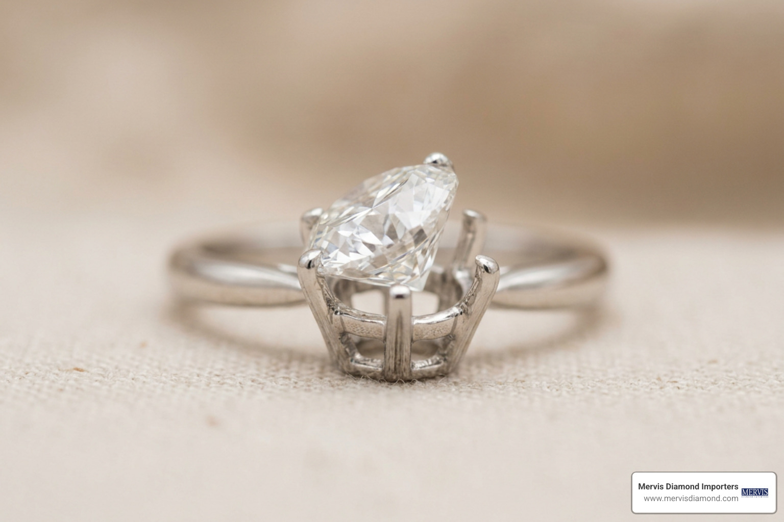 loose diamond in setting
