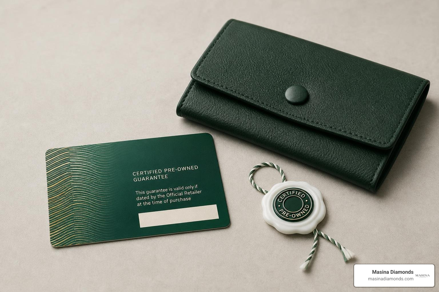 official CPO card and presentation pouch