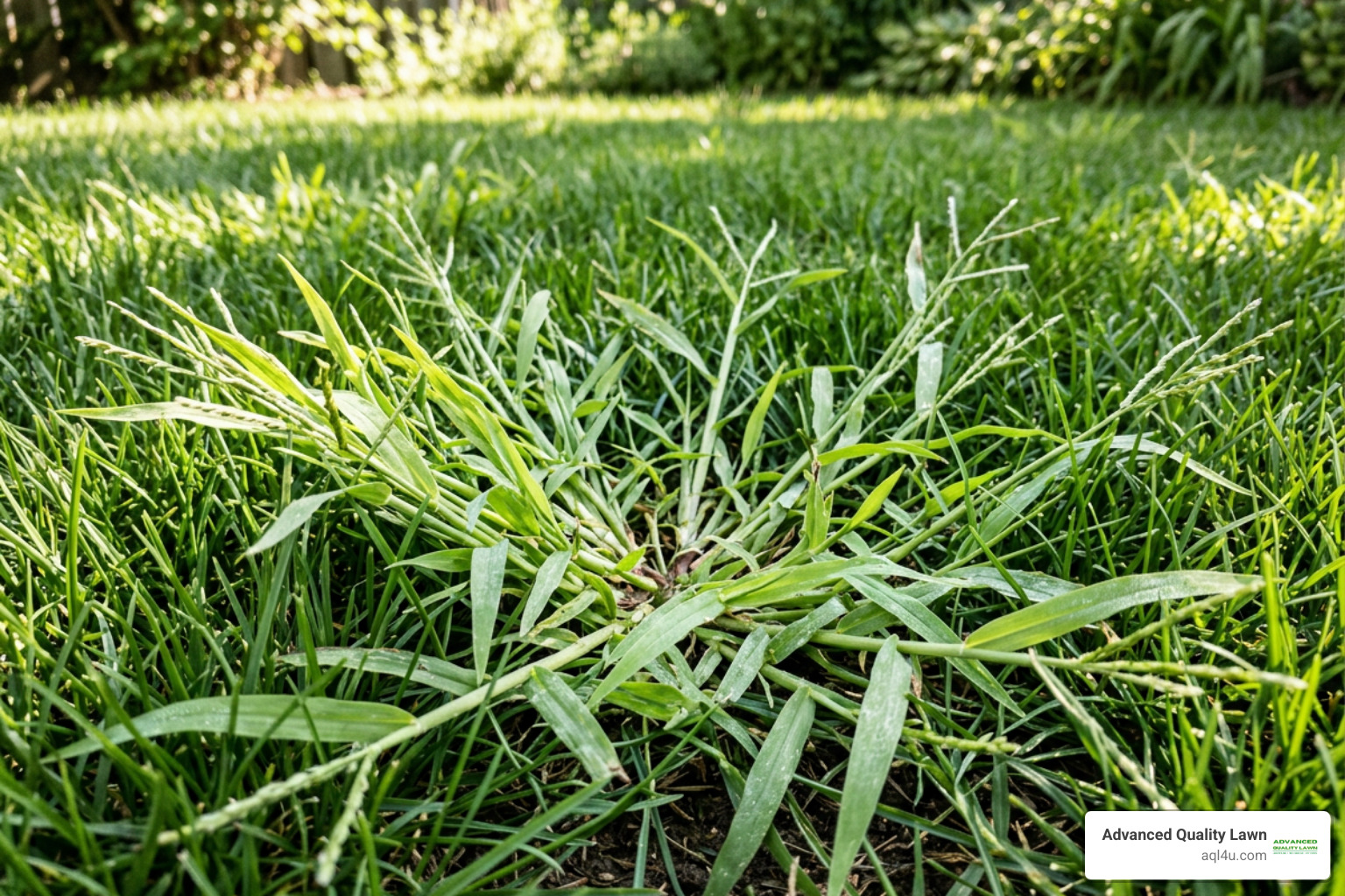 crabgrass in lawn