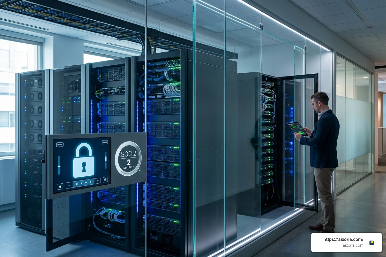Law firm cloud security architecture featuring SOC 2 certification, AES-256 encryption, and ethical walls