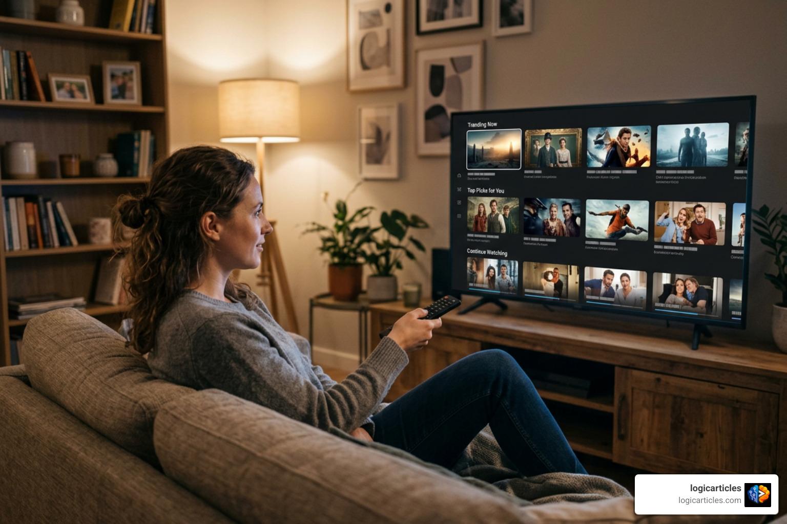 streaming platform interface highlighting customized viewer recommendations