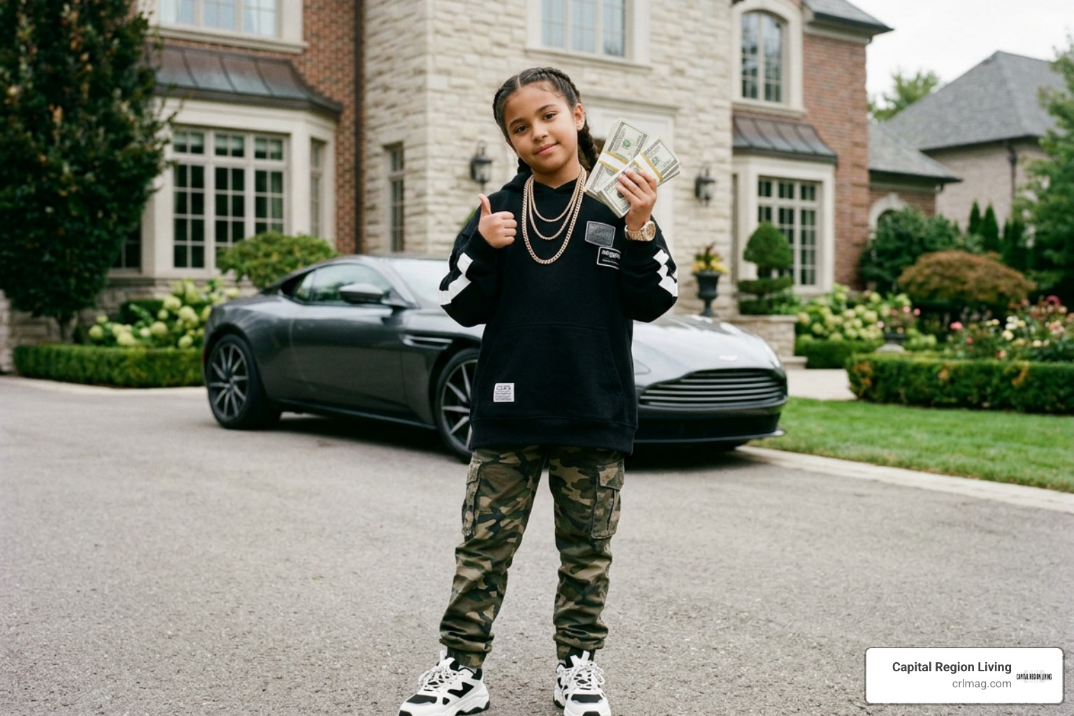 Lil Tay filming viral flexing content in 2018