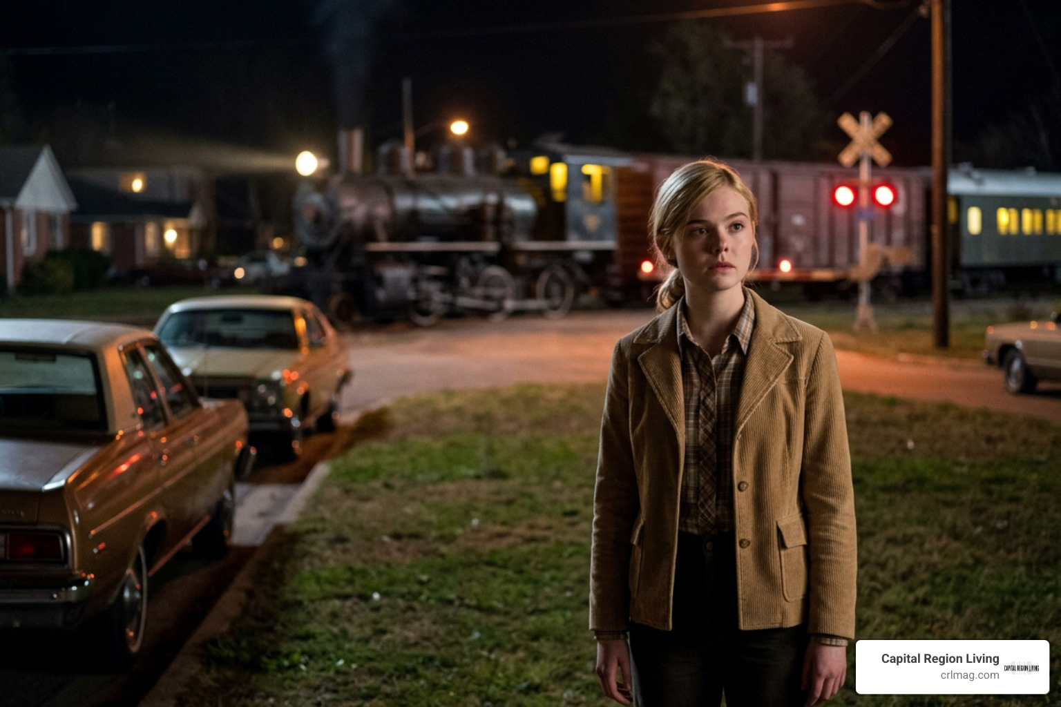 Elle Fanning performing in sci-fi hit film Super 8
