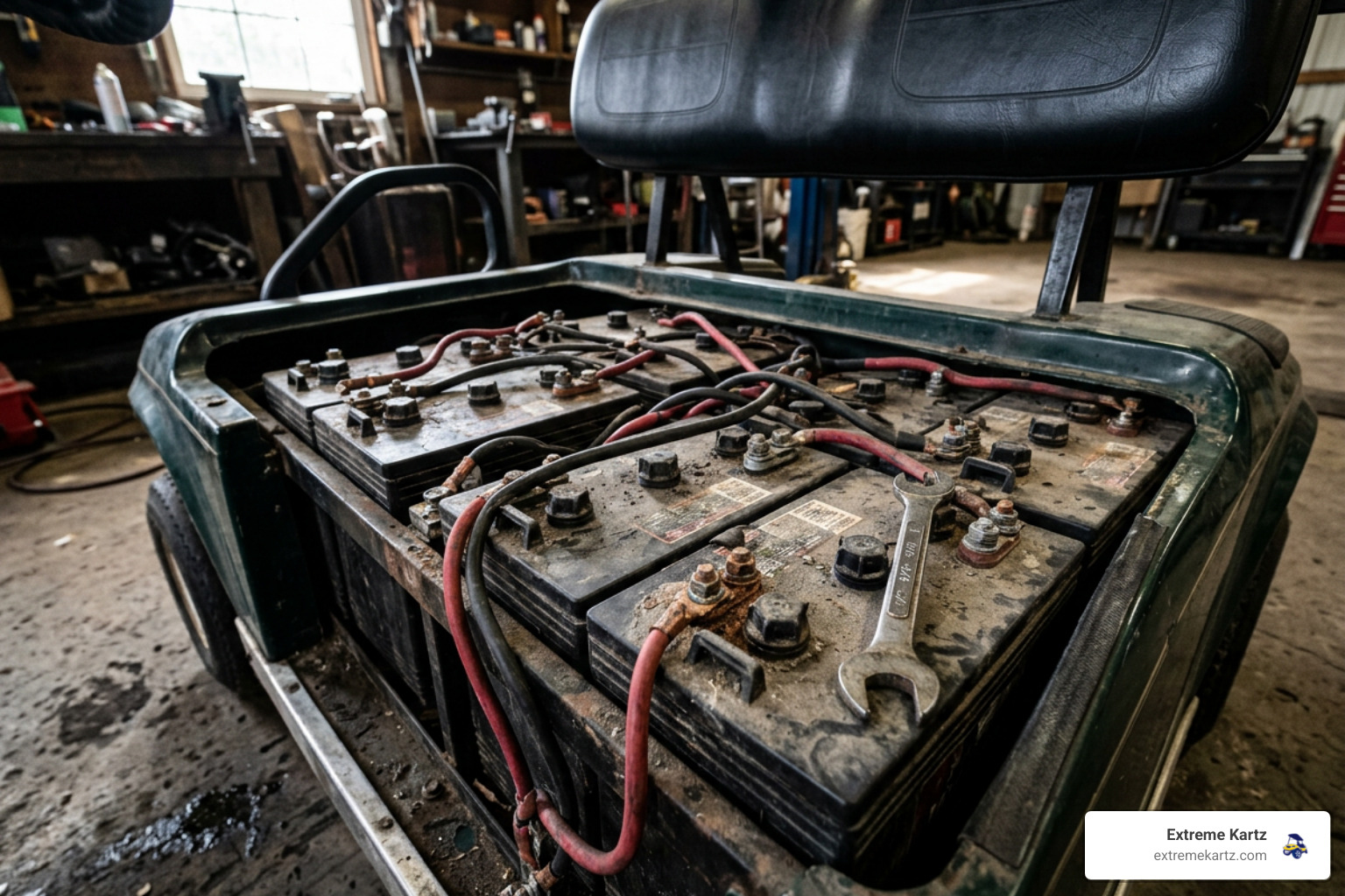 golf cart battery compartment