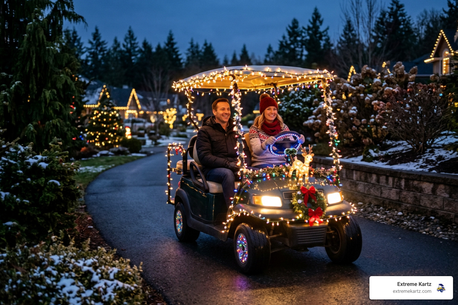 securing holiday string lights to a golf cart canopy using zip ties and clips securing holiday string lights to a golf cart canopy using zip ties and clips